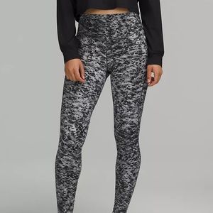 LuluLemon Base Pace High-Rise Tight‎ Estuary Grey Multi Full Length Size 4